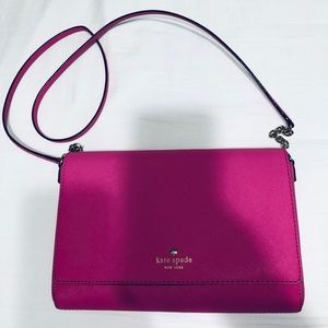 Hot pink large Kate Spade Crossbody bag